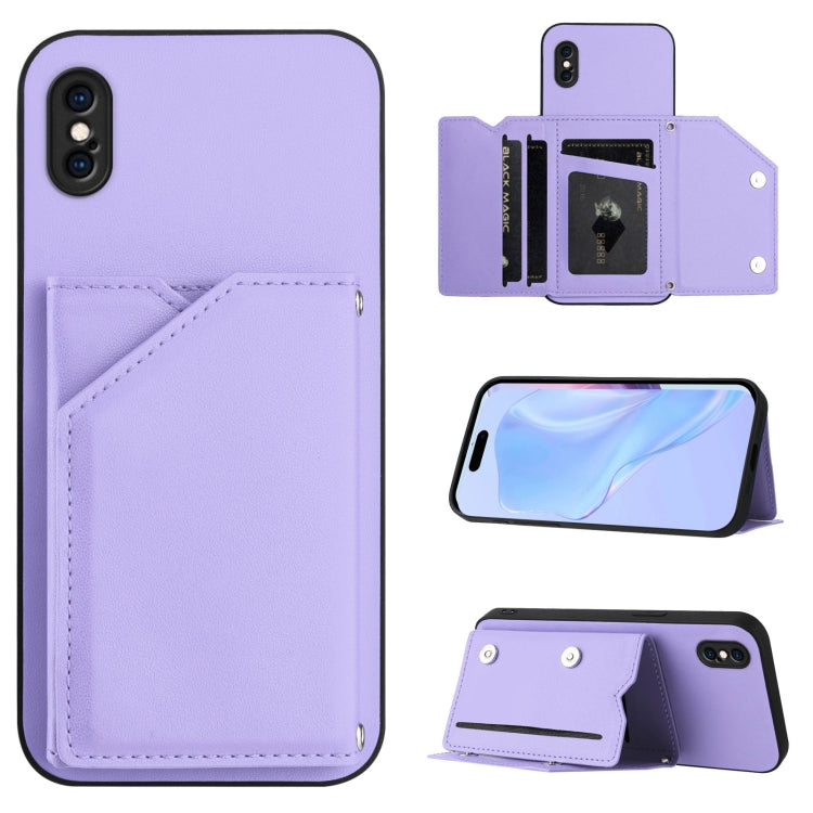 Étui de téléphone à quatre emplacements pour cartes avec dragonne, toucher agréable, pour iPhone 12 mini, pour iPhone 11 Pro Max, pour iPhone 11, pour iPhone 11 Pro, pour iPhone X / XS, pour iPhone XR, pour iPhone XS Max, pour iPhone 7 Plus / 8 Plus