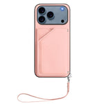 Étui de téléphone à quatre emplacements pour cartes avec dragonne, toucher agréable, pour iPhone 17 Pro Max, pour iPhone 17 Pro, pour iPhone 17, pour iPhone Air, pour iPhone 16 Pro Max, pour iPhone 16 Pro, pour iPhone 16 Plus, pour iPhone 16