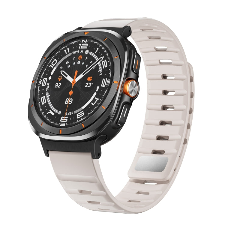 Bracelet de montre en silicone magnétique, pour Samsung Galaxy Watch Ultra 47mm / Ultra 2025