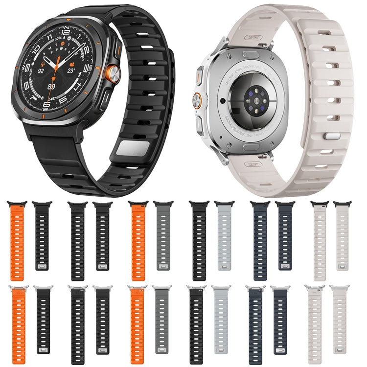 Bracelet de montre en silicone magnétique, pour Samsung Galaxy Watch Ultra 47mm / Ultra 2025