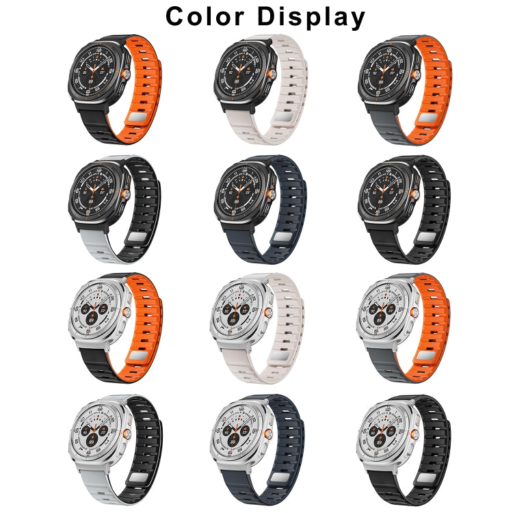 Bracelet de montre en silicone magnétique, pour Samsung Galaxy Watch Ultra 47mm / Ultra 2025