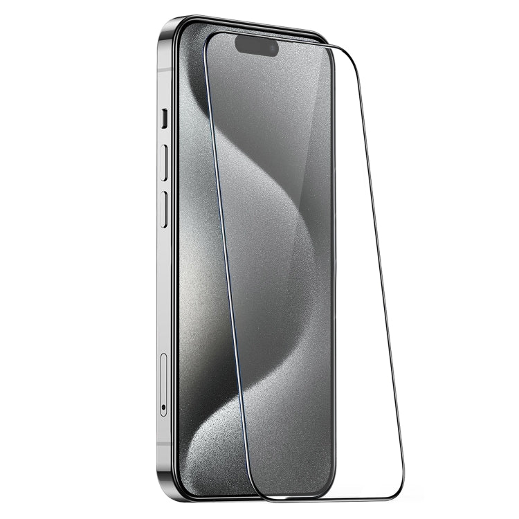 Film en verre trempé JOYROOM série Knight 2.5D Full Screen HD, pour iPhone 17 Pro Max, pour iPhone 17 Pro, pour iPhone 17, pour iPhone Air, pour iPhone 15 Pro Max, pour iPhone 15 Pro