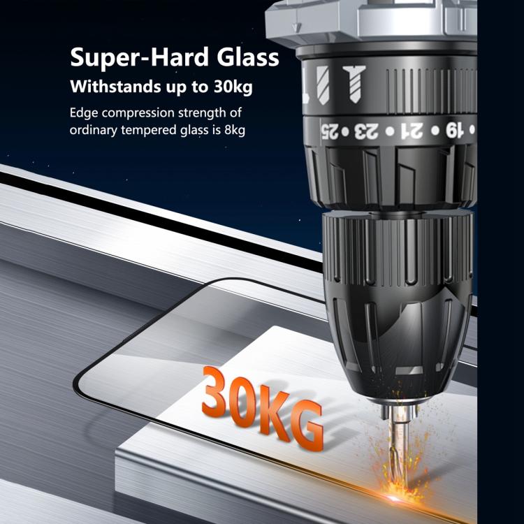 Film en verre trempé JOYROOM série Knight 2.5D Full Screen HD, pour iPhone 17 Pro Max, pour iPhone 17 Pro, pour iPhone 17, pour iPhone Air, pour iPhone 15 Pro Max, pour iPhone 15 Pro