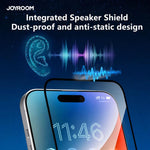 Film en verre trempé JOYROOM série Knight 2.5D Full Screen HD, pour iPhone 17 Pro Max, pour iPhone 17 Pro, pour iPhone 17, pour iPhone Air, pour iPhone 15 Pro Max, pour iPhone 15 Pro