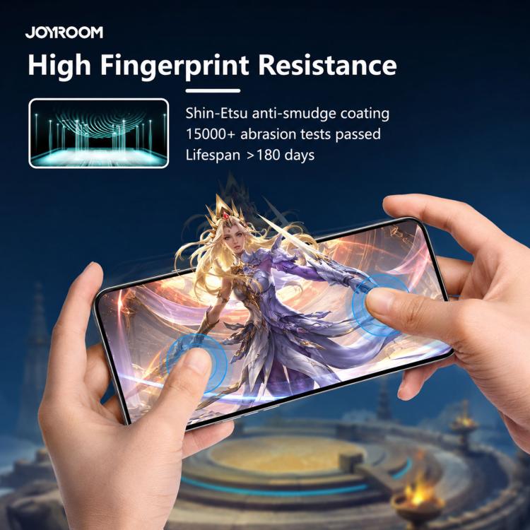 Film en verre trempé JOYROOM série Knight 2.5D Full Screen HD, pour iPhone 17 Pro Max, pour iPhone 17 Pro, pour iPhone 17, pour iPhone Air, pour iPhone 15 Pro Max, pour iPhone 15 Pro