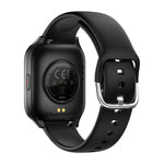 Montre connectée KT73S à écran carré de 1,85 pouce avec appels Bluetooth, suivi de la fréquence cardiaque, de la pression artérielle, de l'oxygène sanguin, de la santé féminine et du sommeil.