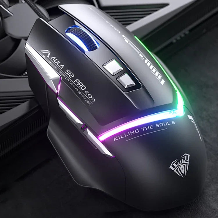 Souris de Jeu Filaire RGB AULA S12 Pro 12800DPI
