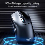 Souris de Jeu Sans Fil AULA SC580 10000DPI Filaire/2.4G/Bluetooth Trois Modes