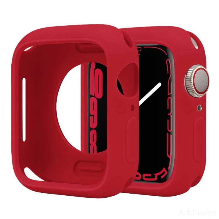 Étui de montre demi-couverture en silicone Candy, pour Apple Watch Series 41 mm