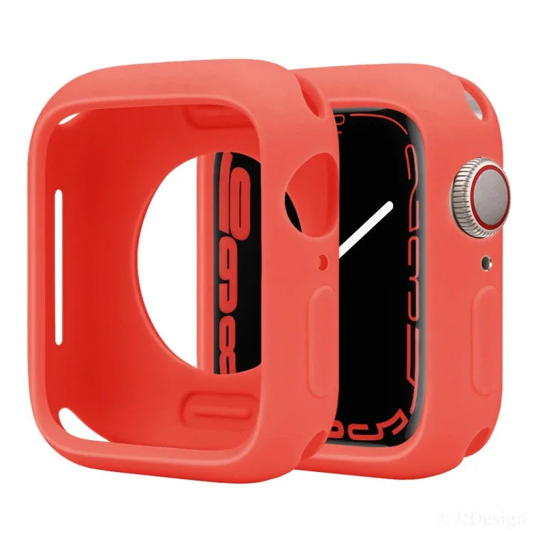 Étui de montre demi-couverture en silicone Candy, pour Apple Watch Series 41 mm