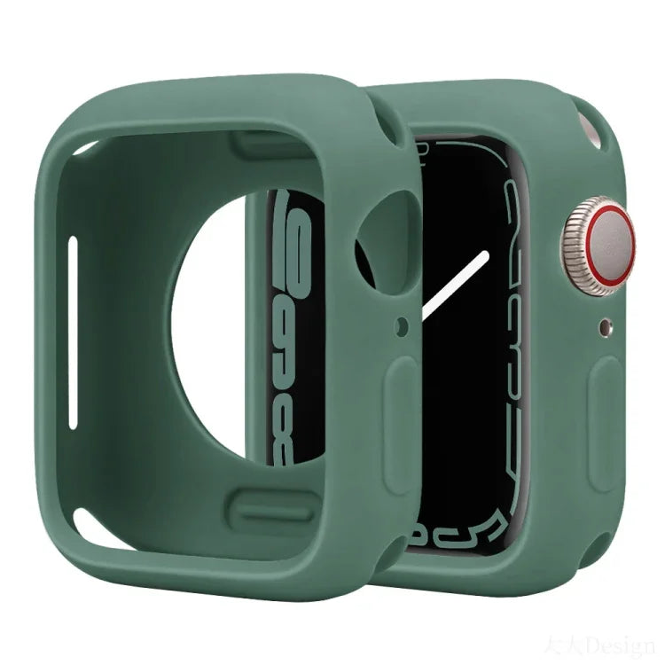 Étui de montre demi-couverture en silicone Candy, pour Apple Watch Series 41 mm