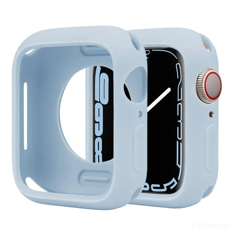 Étui de montre demi-couverture en silicone Candy, pour Apple Watch Series 41 mm