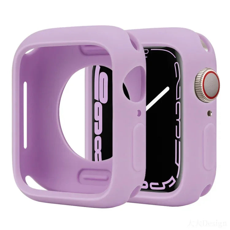 Étui de montre demi-couverture en silicone Candy, pour Apple Watch Series 41 mm