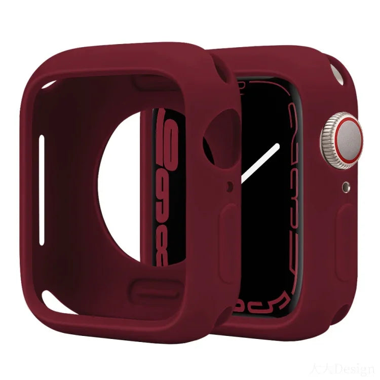 Candy Silicone Half Coverage Watch Case, For Apple Watch Series 45mm