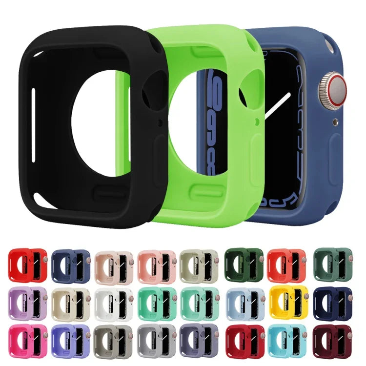 Étui de montre demi-couverture en silicone Candy, pour Apple Watch Series 41 mm