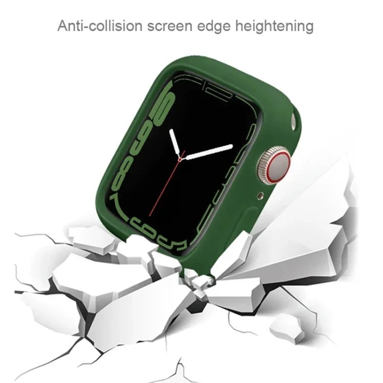 Étui de montre demi-couverture en silicone Candy, pour Apple Watch Series 41 mm