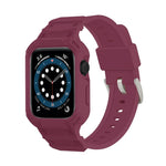Boîtier de montre Armor TPU avec bracelet intégré, pour Apple Watch Series 10/11 46 mm et 42 mm.