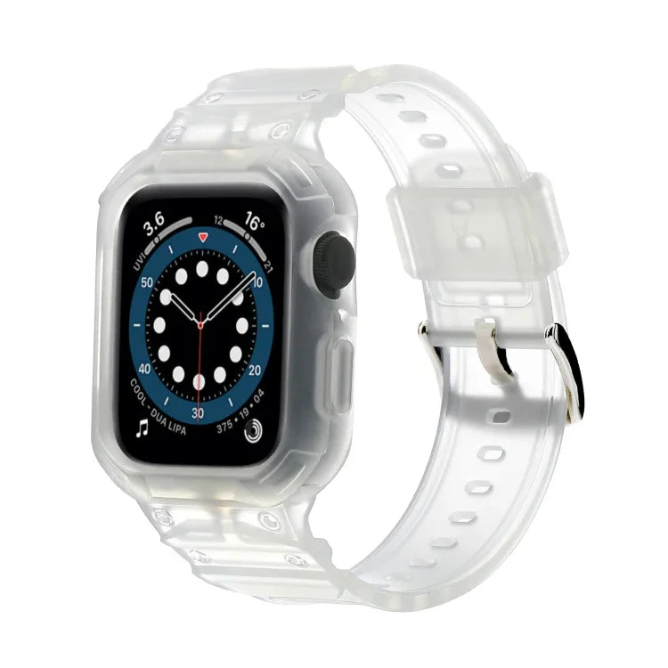 Boîtier de montre Armor TPU avec bracelet intégré, pour Apple Watch Series 10/11 46 mm et 42 mm.