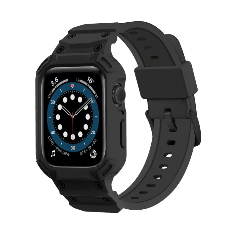 Boîtier de montre Armor TPU avec bracelet intégré, pour Apple Watch Series 10/11 46 mm et 42 mm.