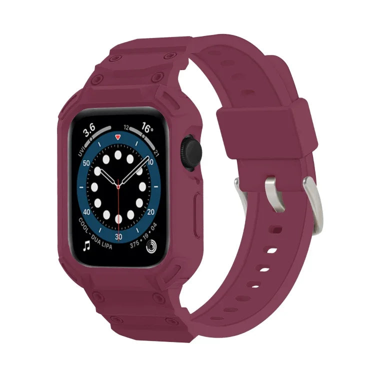 Boîtier de montre Armor TPU avec bracelet intégré, pour Apple Watch Series 10/11 46 mm et 42 mm.