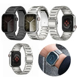 Bracelet de montre en alliage de titane, compatible avec Apple Watch 46 mm / 49 mm / 45 mm / 44 mm et Apple Watch 42 mm / 41 mm / 40 mm / 38 mm.