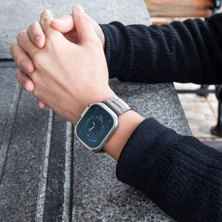 Bracelet de montre en alliage de titane, compatible avec Apple Watch 46 mm / 49 mm / 45 mm / 44 mm et Apple Watch 42 mm / 41 mm / 40 mm / 38 mm.