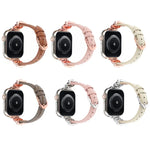 Bracelet de montre en cuir véritable à motif tête de léopard, compatible avec Apple Watch 46 mm / 49 mm / 45 mm / 44 mm et Apple Watch 42 mm / 41 mm / 40 mm / 38 mm.