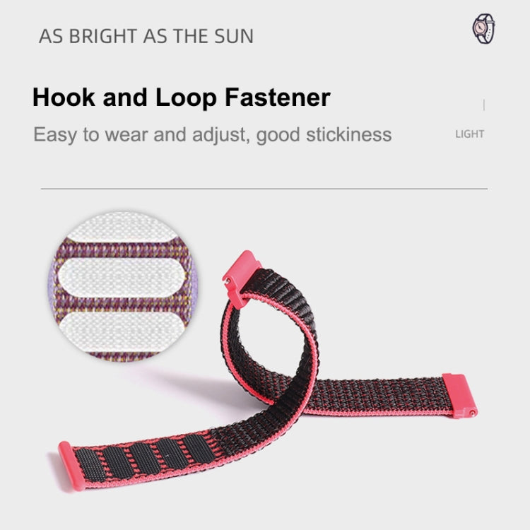 Bracelet simple tressé en nylon, pour Samsung Galaxy Watch 46mm