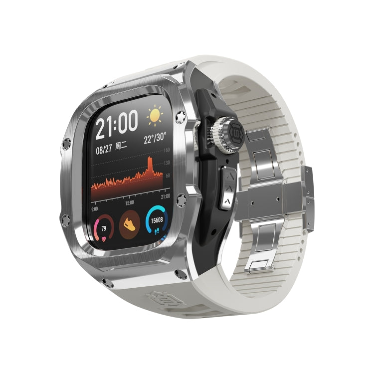 Bracelet de montre RedPepper Armor en métal avec bracelet en silicone intégré, pour Apple Watch Ultra 3/2/1 49 mm