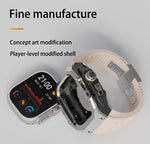 Bracelet de montre RedPepper Armor en métal avec bracelet en silicone intégré, pour Apple Watch Ultra 3/2/1 49 mm