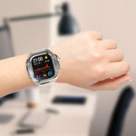 Bracelet de montre RedPepper Armor en métal avec bracelet en silicone intégré, pour Apple Watch Ultra 3/2/1 49 mm