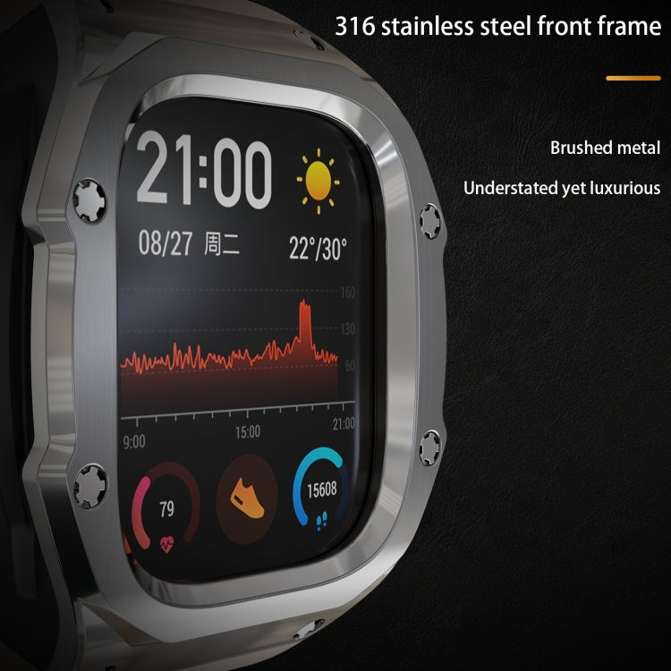 Bracelet de montre RedPepper Armor en métal avec bracelet en silicone intégré, pour Apple Watch Ultra 3/2/1 49 mm