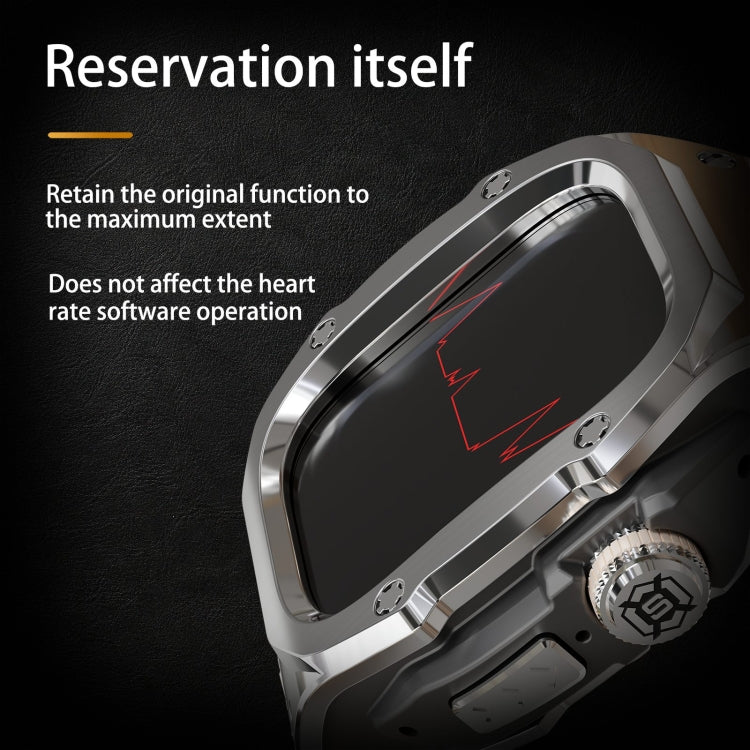 Bracelet de montre RedPepper Armor en métal avec bracelet en silicone intégré, pour Apple Watch Ultra 3/2/1 49 mm
