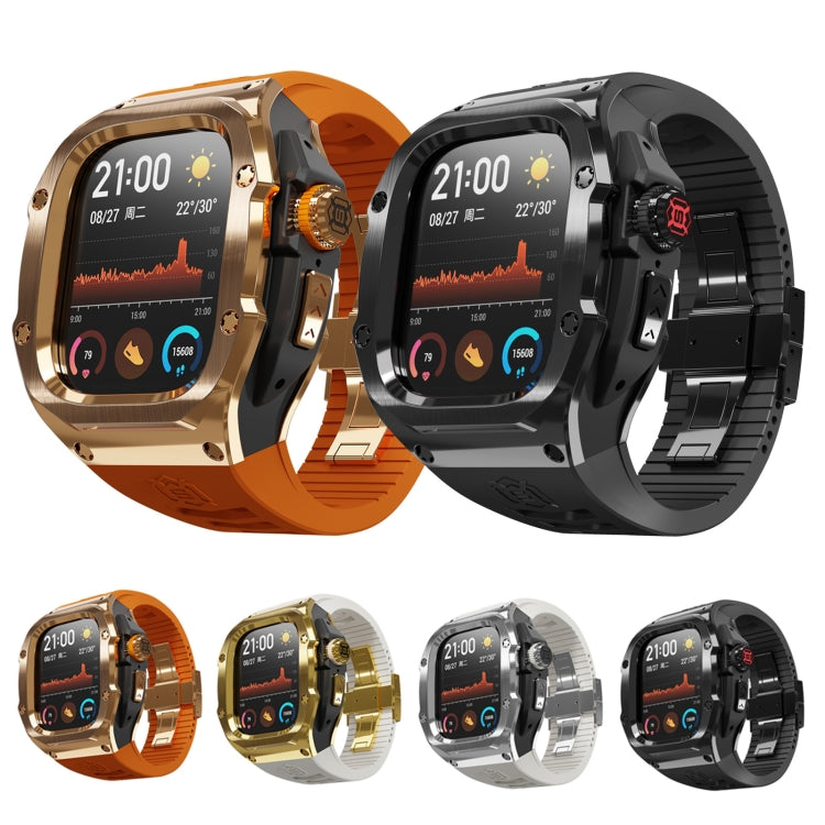 Bracelet de montre RedPepper Armor en métal avec bracelet en silicone intégré, pour Apple Watch Ultra 3/2/1 49 mm