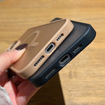 Coque de téléphone MagSafe à sensation de peau givrée, pour iPhone 13, iPhone 12, iPhone 12 Pro Max, iPhone 12 Pro, iPhone 11 Pro Max, iPhone 11, iPhone 11 Pro