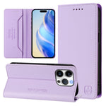 Coque de téléphone en cuir RFID RC01 à double pli magnétique, pour iPhone 17e / 16e, pour iPhone 17 Pro Max, pour iPhone 17 Pro, pour iPhone 17, pour iPhone Air, pour iPhone 16 Pro Max