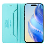 Coque de téléphone en cuir RFID RC01 à double pli magnétique, pour iPhone 17e / 16e, pour iPhone 17 Pro Max, pour iPhone 17 Pro, pour iPhone 17, pour iPhone Air, pour iPhone 16 Pro Max