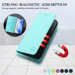 Coque de téléphone en cuir RFID RC01 à double pli magnétique, pour iPhone 17e / 16e, pour iPhone 17 Pro Max, pour iPhone 17 Pro, pour iPhone 17, pour iPhone Air, pour iPhone 16 Pro Max