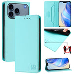 Coque de téléphone en cuir RFID RC01 à double pli magnétique, pour iPhone 17e / 16e, pour iPhone 17 Pro Max, pour iPhone 17 Pro, pour iPhone 17, pour iPhone Air, pour iPhone 16 Pro Max