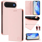 Coque de téléphone en cuir RFID RC01 à double pli magnétique, pour iPhone 17e / 16e, pour iPhone 17 Pro Max, pour iPhone 17 Pro, pour iPhone 17, pour iPhone Air, pour iPhone 16 Pro Max