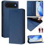 Coque de téléphone en cuir RFID RC01 à double pli magnétique, pour iPhone 17e / 16e, pour iPhone 17 Pro Max, pour iPhone 17 Pro, pour iPhone 17, pour iPhone Air, pour iPhone 16 Pro Max