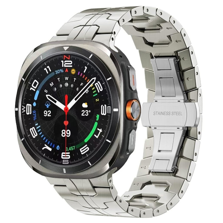 Bracelet de montre en alliage de titane avec boucle papillon, pour Samsung Galaxy Watch Ultra 47 mm / Ultra 2025