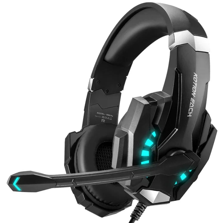 Casque de jeu KOTION EACH G9000 Pro supra-auriculaire avec micro, longueur de câble : environ 2,1 m, G9000 Pro