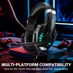 Casque de jeu KOTION EACH G9000 Pro supra-auriculaire avec micro, longueur de câble : environ 2,1 m, G9000 Pro