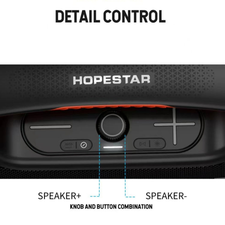 Enceinte Bluetooth portable extérieure HOPESTAR A60 100W IPX6 étanche avec microphone