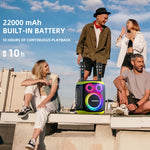 Enceinte Bluetooth extérieure HOPESTAR PARTY130 avec double micro et longue autonomie