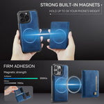 AutSpace A13 MagSafe Magnétique RFID Étui Portefeuille à Rabat pour Téléphone, Pour iPhone 12 Pro Max, Pour iPhone 12 Pro
