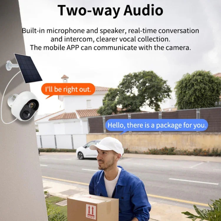 Caméra de Surveillance WiFi Sans Fil Solaire Ultra-HD Graffit Version Home, Sans Mémoire, 32 Go, 64 Go, 128 Go