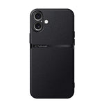 Étui de téléphone antichoc à couverture complète en cuir de litchi magnétique, pour iPhone 17e / 16e, pour iPhone 17 Pro Max, pour iPhone 17 Pro, pour iPhone 17, pour iPhone Air, pour iPhone 16 Pro Max, pour iPhone 16 Pro, pour iPhone 16 Plus