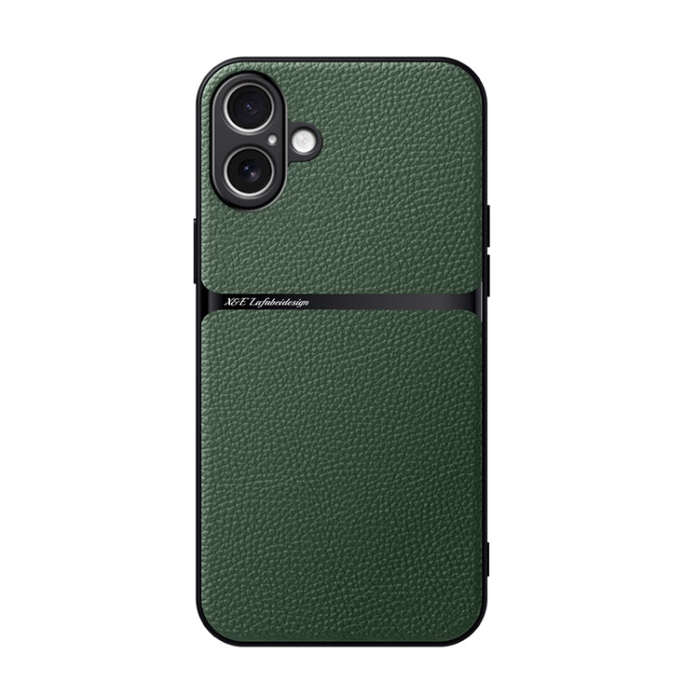 Étui de téléphone antichoc à couverture complète en cuir de litchi magnétique, pour iPhone 17e / 16e, pour iPhone 17 Pro Max, pour iPhone 17 Pro, pour iPhone 17, pour iPhone Air, pour iPhone 16 Pro Max, pour iPhone 16 Pro, pour iPhone 16 Plus